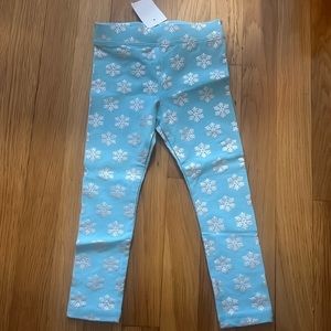 Crewcuts - Little Girls’ Snowflake Leggings - Size 3T